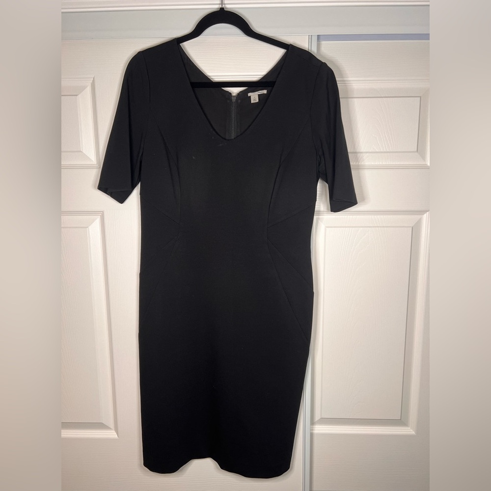 Halogen Black Midi Dress